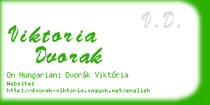 viktoria dvorak business card